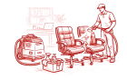 leather - office cleans trp